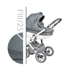 Luxusní kombinovaný kočárek + rukávník v barvě ZDARMA  !!!  BABY MERC FASTER STYLE 3 č. 25