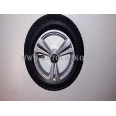 Kolečko na kočárek FIRKON  a jiné značky kočárků  ,,10''  malé     25 cm stříbrná