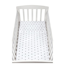 2-dílné ložní povlečení New Baby 90/120 cm šedé hvězdičky