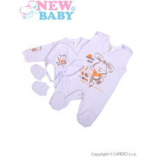 4-dílná soupravička New Baby zajíček - pro nedonošená miminka