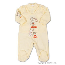2-dílná soupravička pro nedonošené miminko  New Baby slon a zajíček béžová