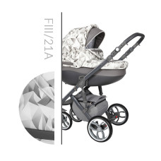 Luxusní kombinovaný kočárek + rukávník v barvě ZDARMA  !!!    BABY MERC FASTER STYLE III č. 21A