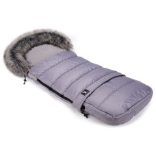 Luxusní zimní fusak combi - kožich COTTONMOOSE  sv.šedý