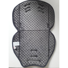 Luxusní vložka do kočárku minky  ADBOR tm.šedá