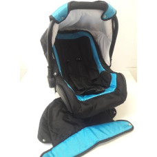 ADBOR Autosedačka Capri 0-10kg - černá + tyrkys