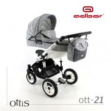 Kombinovaný kočárek ADBOR  OTTIS new + AUTOSEDAČKA ke kočárku  ZDARMA !!! č.21