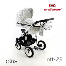 Kombinovaný kočárek ADBOR  OTTIS new + AUTOSEDAČKA ke kočárku  ZDARMA !!! č.25