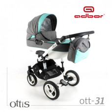 Kombinovaný kočárek ADBOR  OTTIS new + AUTOSEDAČKA ke kočárku  ZDARMA !!! č.31