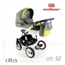 Kombinovaný kočárek ADBOR  OTTIS new + AUTOSEDAČKA ke kočárku  ZDARMA !!! č.32