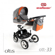 Kombinovaný kočárek ADBOR  OTTIS new + AUTOSEDAČKA ke kočárku  ZDARMA !!! č.33