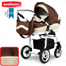 Kombinovaný kočárek ADBOR MARSEL PERFOR SPORT + autosedačka ZDARMA !!! č. P03