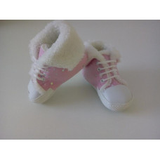 Kojenecké botičky/tenisky YO - světle růžová