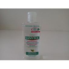 ANTIBAKTERIÁLNÍ A DEZINFEKČNÍ GEL NA RUCE - BEZOPLACHOVÝ    - vůně zeleného čaje  SANYTOL 75 ml