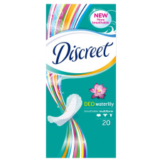 Intimní vložky - intimky DISCREET Deo Waterlily Intimky 20 ks zelené