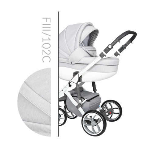 Luxusní kombinovaný kočárek + rukávník v barvě ZDARMA  !!!  BABY MERC FASTER STYLE III č. 102C