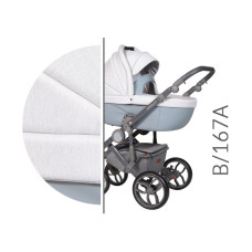 Luxusní kombinovaný kočárek Baby Merc BEBELLO  2019  šedý podvozek  B/167A