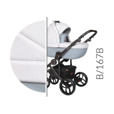 Luxusní kombinovaný kočárek Baby Merc BEBELLO  2019  šedý podvozek  B/167B