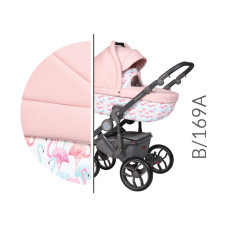 Luxusní kombinovaný kočárek Baby Merc BEBELLO  2019   B/169A