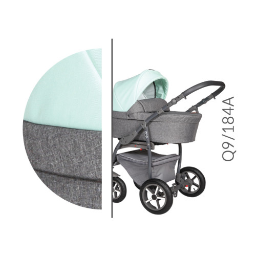 Inovovaný kombinovaný kočárek Baby Merc Q9 Alu 2019 Q9/184A Inovovaný kombinovaný kočárek Baby Merc Q9 Alu 2019 Q9/184A