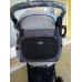 Taška s kapsami  na kočárek a  golfky LAMER šedo-černá