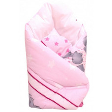 Novorozenecká zavinovačka - Baby Nellys ® Mimi Bear  růžová