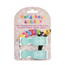 Kočárkové kolíčky 2 kusy v balení  T-tomi  mentolová