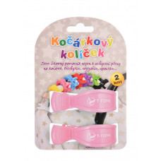 Kočárkové kolíčky 2 kusy v balení  T-tomi  růžová