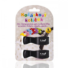 Kočárkové kolíčky  2 kusy v balení  T-tomi  černá