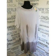 Letní lehoučké  šaty vhodné v těhotenství i po něm DOLNÍ BATIKA   moda ITALY  BÍLO-BÉŽOVÁ