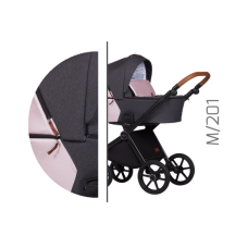 Luxusní designový kombinovaný kočárek Baby Merc MANGO M201