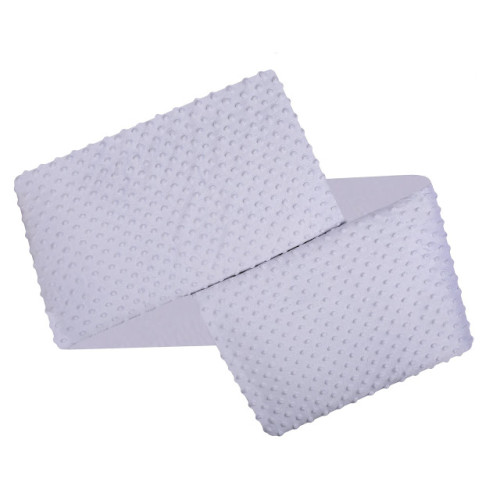 Luxusní mantinel do dětské postýlky bavlna + minky DUETBABY šedá Luxusní mantinel do dětské postýlky bavlna + minky DUETBABY šedá