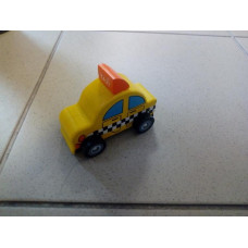 Dřevěná hračka autíčko taxi