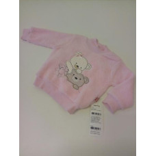 Welsoftová kojenecká mikinka Puan Baby - růžová