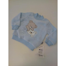 Welsoftová kojenecká mikinka Puan Baby - modrá