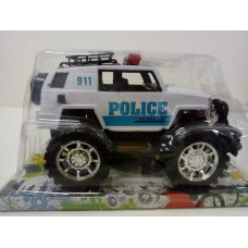 Plastové terénní auto Policie bílé