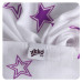 Kikko Bambusové pleny XKKO BMB Lilac Stars MIX 70x70cm 3ks