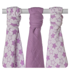 Kikko Bambusové pleny XKKO BMB - Little Stars Lilac MIX 3ks