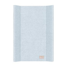 Ceba Přebalovací podložka s pevnou deskou 2- hranná  70x50 cm vzor pletený anglický styl modrá