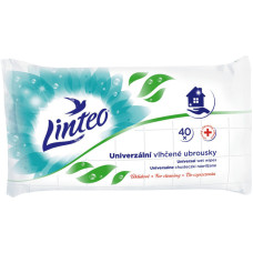 Univerzální vlhčené ubrousky s ANTIBAKTERIÁLNÍ  přísadou 40 kusů LINTEO 