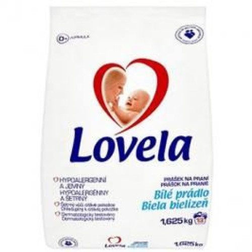 Dětský hypoalergenní prací prášek Lovela na bílé barevné prádlo 1,625 kg Dětský hypoalergenní prací prášek Lovela na bílé barevné prádlo 1,625 kg