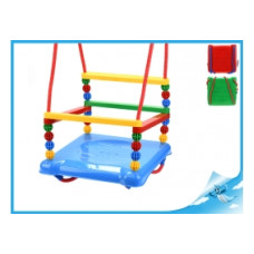 Mikro trading Houpačka plastová - 36 x 32 cm  zelený sedák