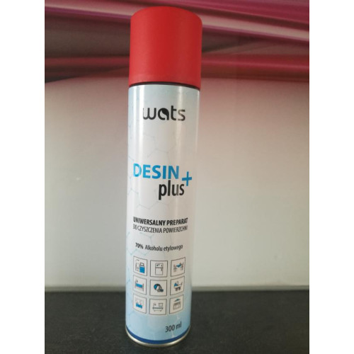 Antibakteriální a dezinfekční sprej na všechny druhy povrchů WATS DESIN + 300 ml Antibakteriální a dezinfekční sprej na všechny druhy povrchů WATS DESIN + 300 ml
