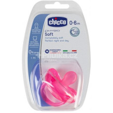Šidítko Physio Soft celosilikonové, 0-6m+, růžové