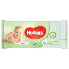 HUGGIES VLHČENÉ UBROUSKY PRO DĚTI NATURAL CARE S ALOE VERA 56KS