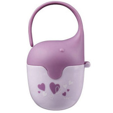 Pouzdro na dudlík Baby Ono srdíčka fialová