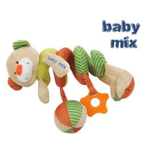 Hračka na postýlku spirála BABY MIX Lvíček žlutý