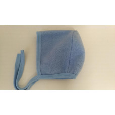 Fleecová čepička na zavazování  -  fleece   Modrá