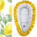 Luxusní maxi hnízdečko pro miminko s volánem vafle FLOO FOR BABY hořčicová Luxusní maxi hnízdečko pro miminko s volánem vafle FLOO FOR BABY hořčicová
