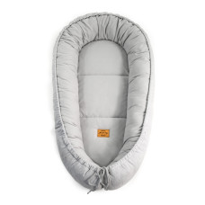 Luxusní oboustranné hnízdečko pro miminko jersey   FLOO FOR BABY  šedo - šedá