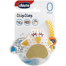 Chicco řetízek na dudlík textilní Sovička